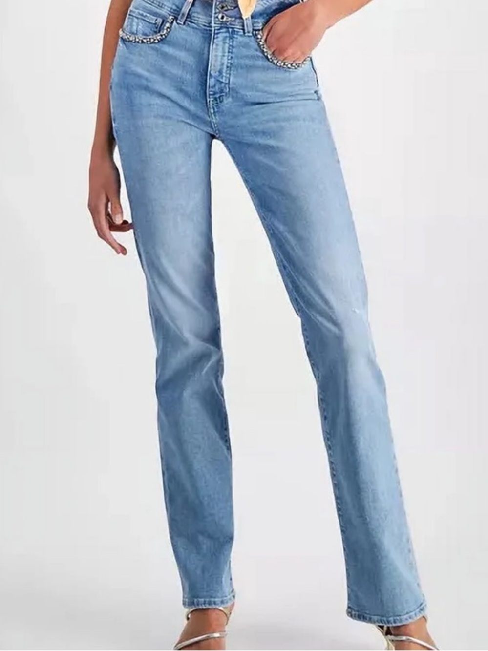 Guess high rise straight stretch denim women’s jeans